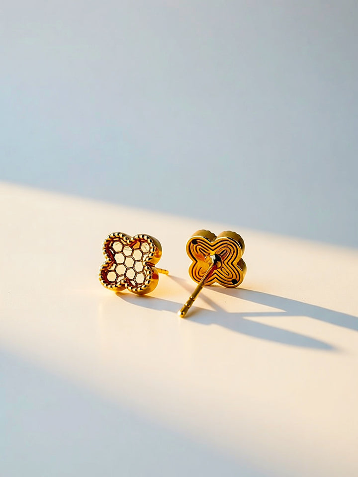 The Clover Flower Stud Earrings