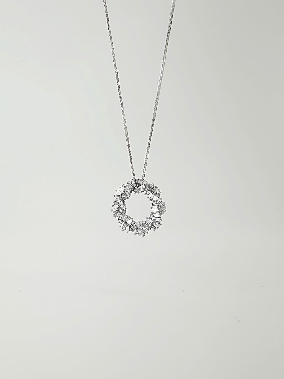 18K Solid Gold Diamond Necklace Women 0.30ct Round VS-SI Real Gold Dainty Gift0