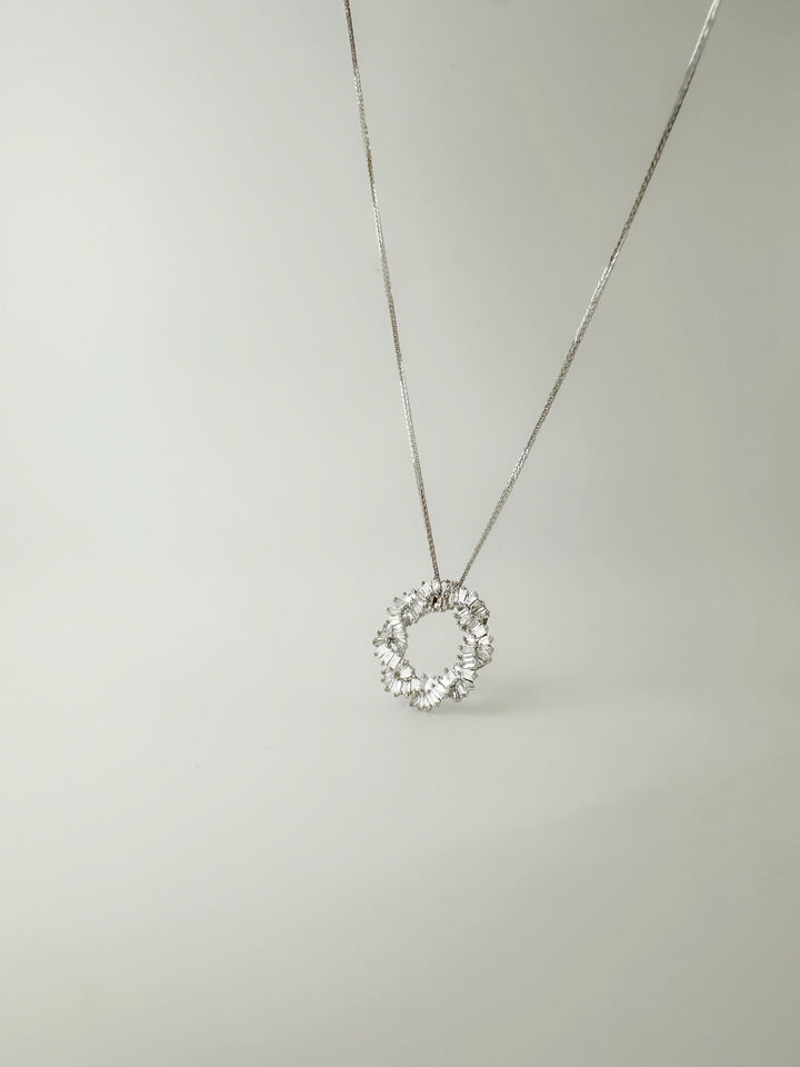 18K Solid Gold Diamond Necklace Women 0.30ct Round VS-SI Real Gold Dainty Gift5