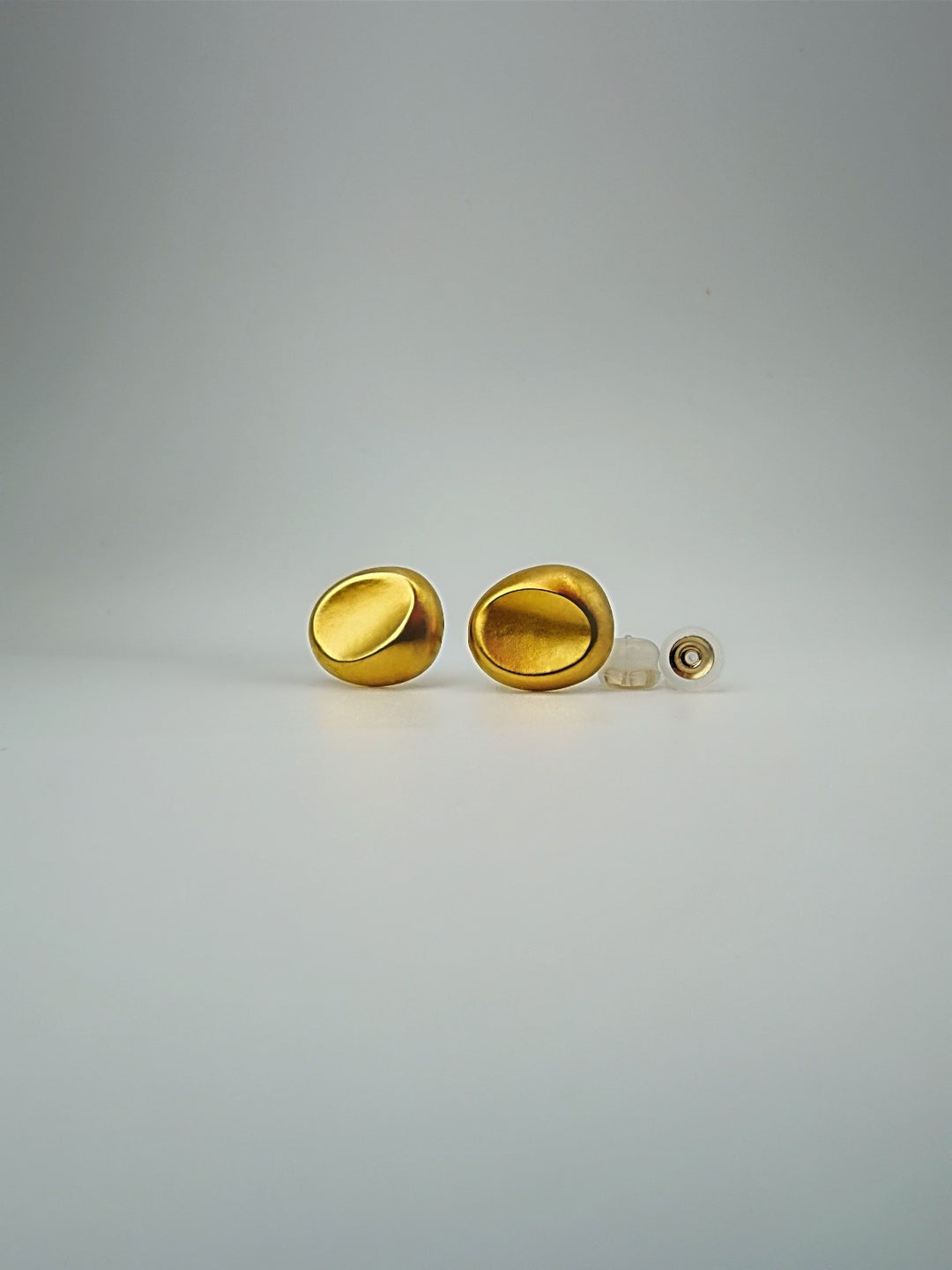 18K Gold Electroform Round Earrings Lightweight Japan Statement Hoops Gift3