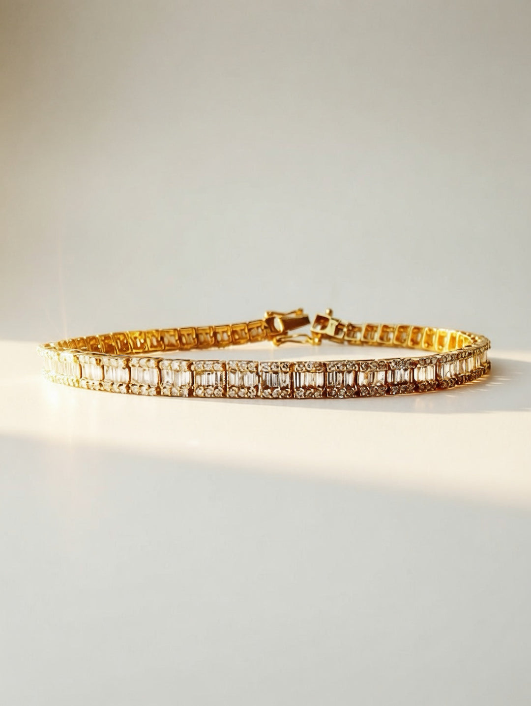 18K Solid Gold Natural Diamond Tennis Bracelet 2.75CT Dainty Fine Jewelry3