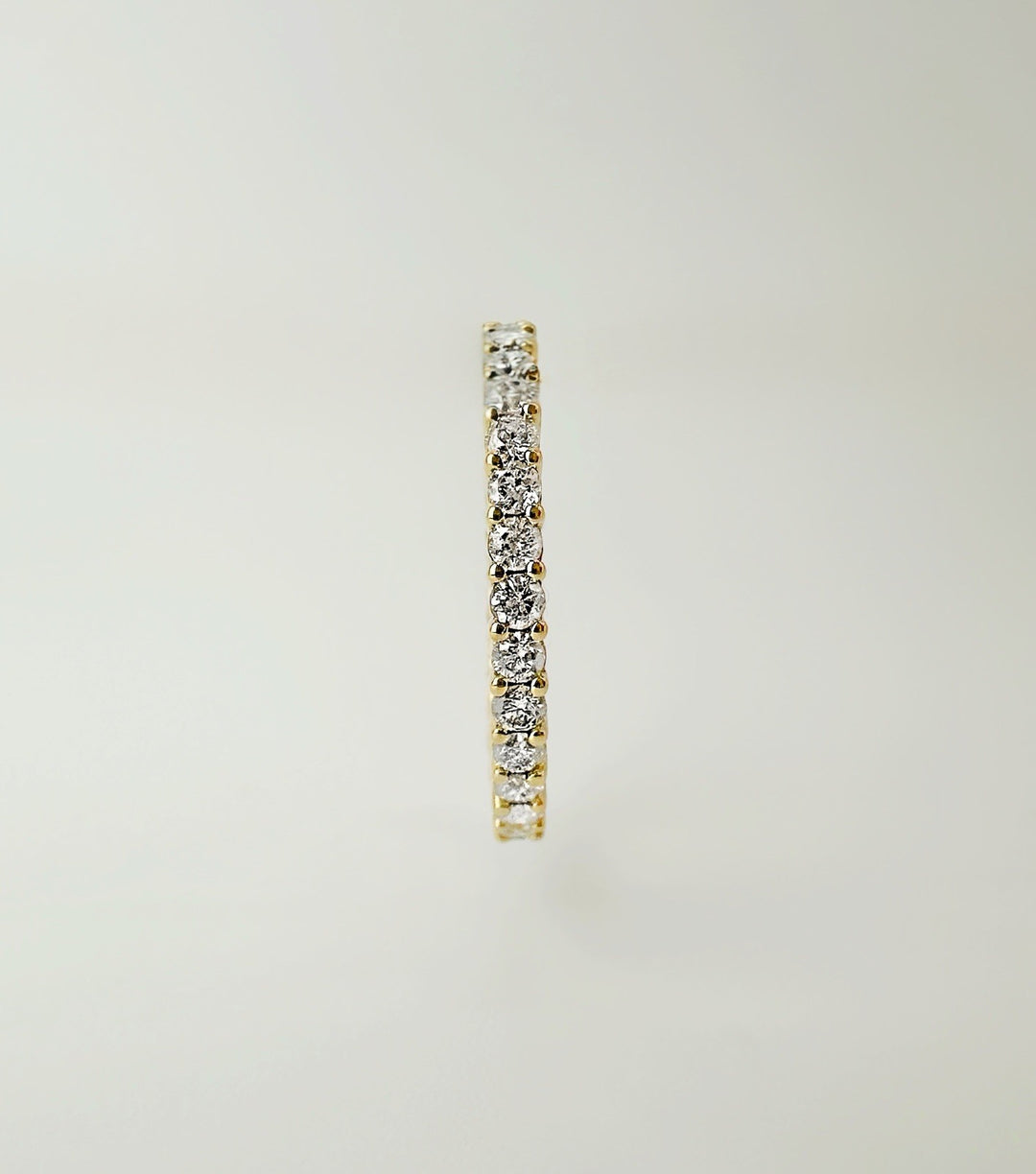 18K Solid Gold Diamond Full Eternity Ring 1 Carat Stackable Wedding Band2