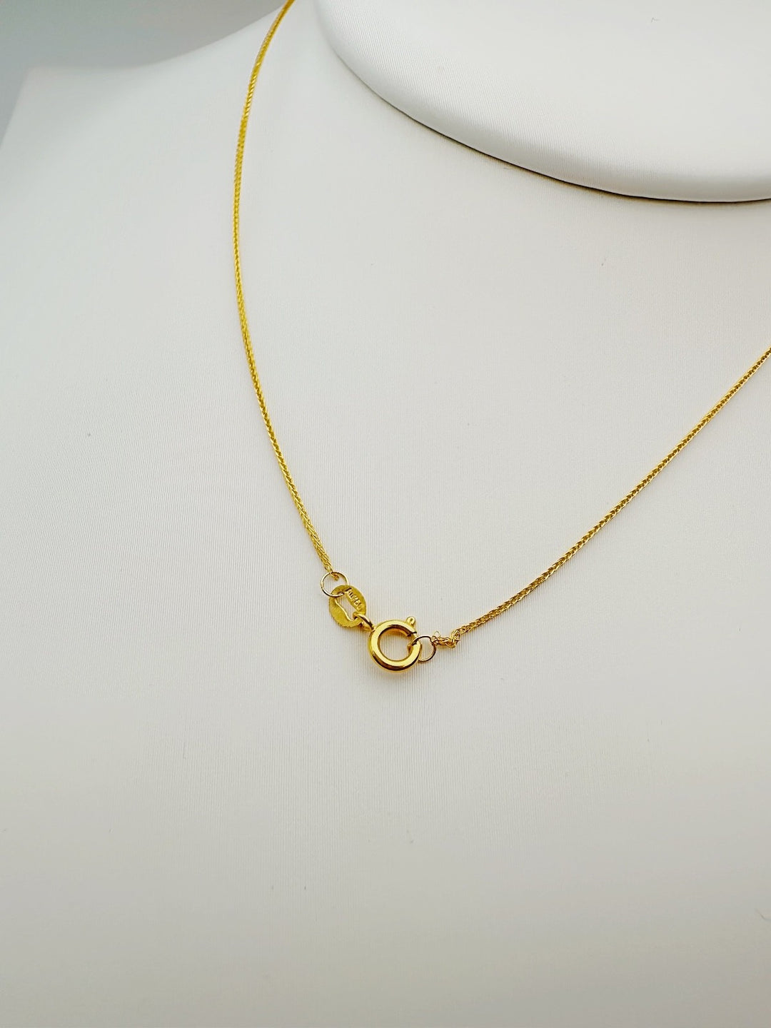 18K Real Gold Ball Bead Station Necklace  Dainty thin Minimalist Necklace5
