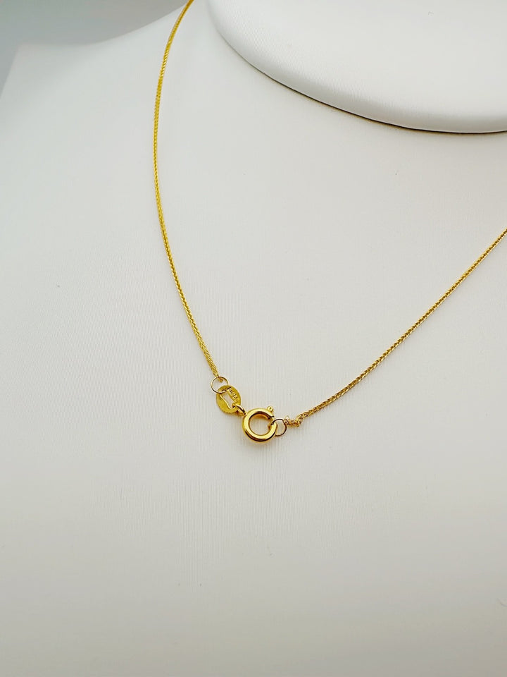 18K Real Gold Ball Bead Station Necklace  Dainty thin Minimalist Necklace5
