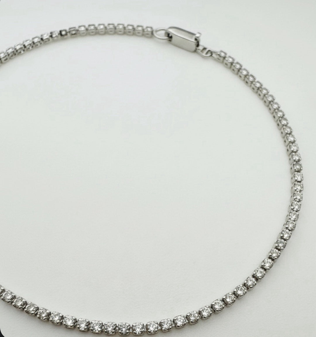18K Solid Gold Diamond Tennis Bracelet 1.20CT VS Natural Fine Jewelry2