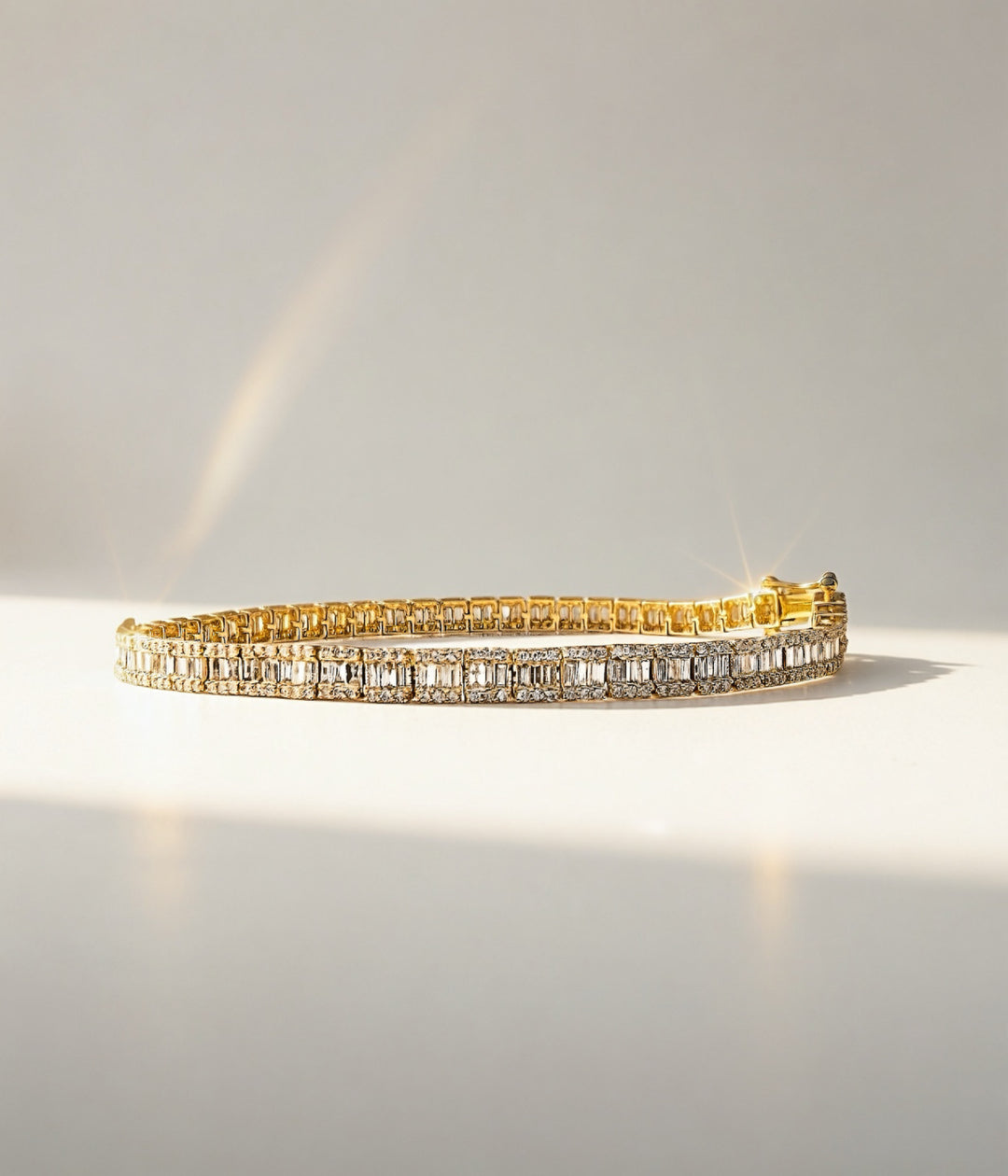 18K Solid Gold Natural Diamond Tennis Bracelet 2.75CT Dainty Fine Jewelry0