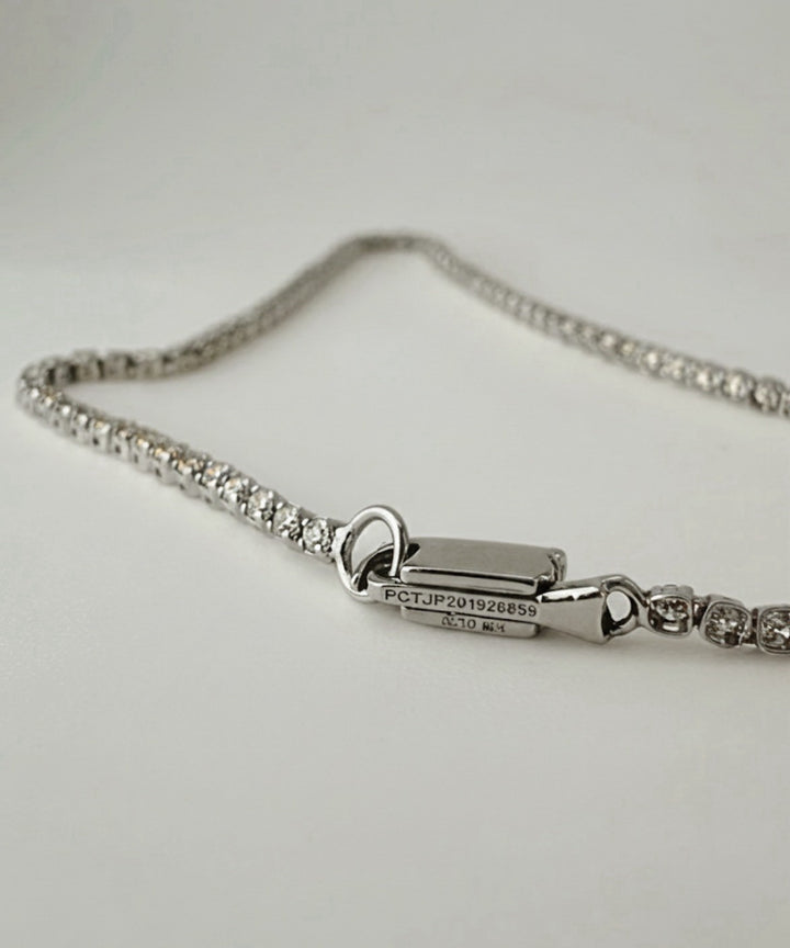 18K Solid Gold Diamond Tennis Bracelet 1.20CT VS Natural Fine Jewelry5