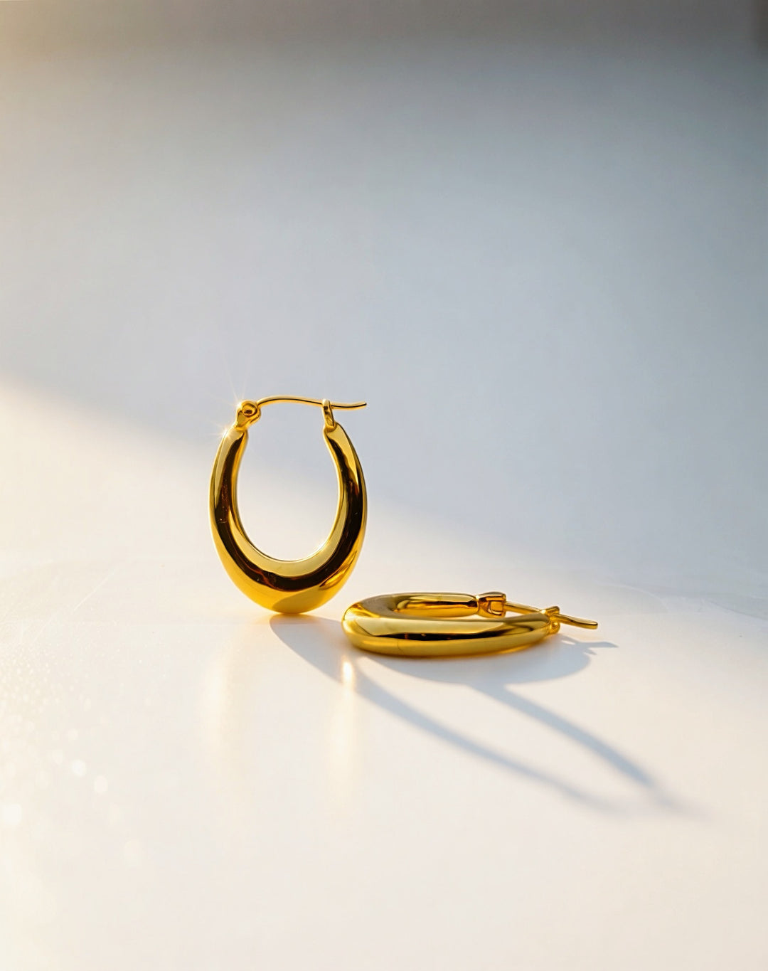 18K Solid Gold Hoop Earrings Hoops Minimalist Everyday Gold Jewelry6