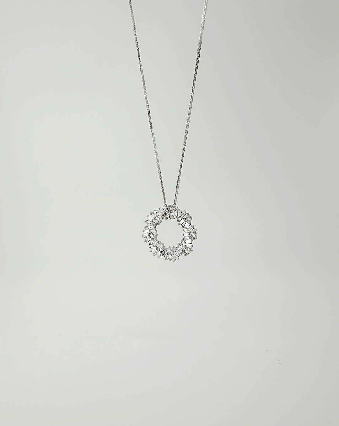 18K Solid Gold Diamond Necklace Women 0.30ct Round VS-SI Real Gold Dainty Gift7