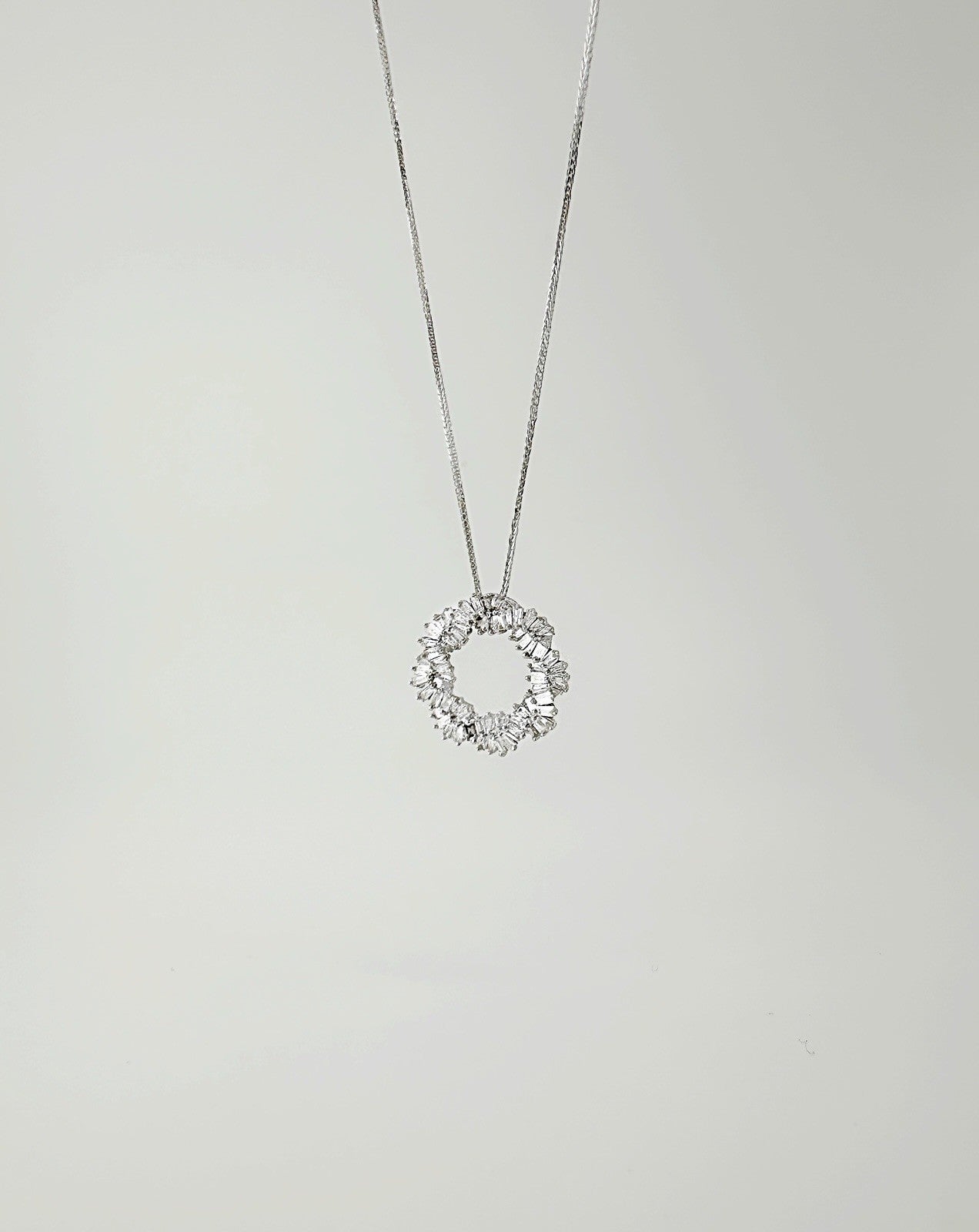 18K Solid Gold Diamond Necklace Women 0.30ct Round VS-SI Real Gold Dainty Gift7