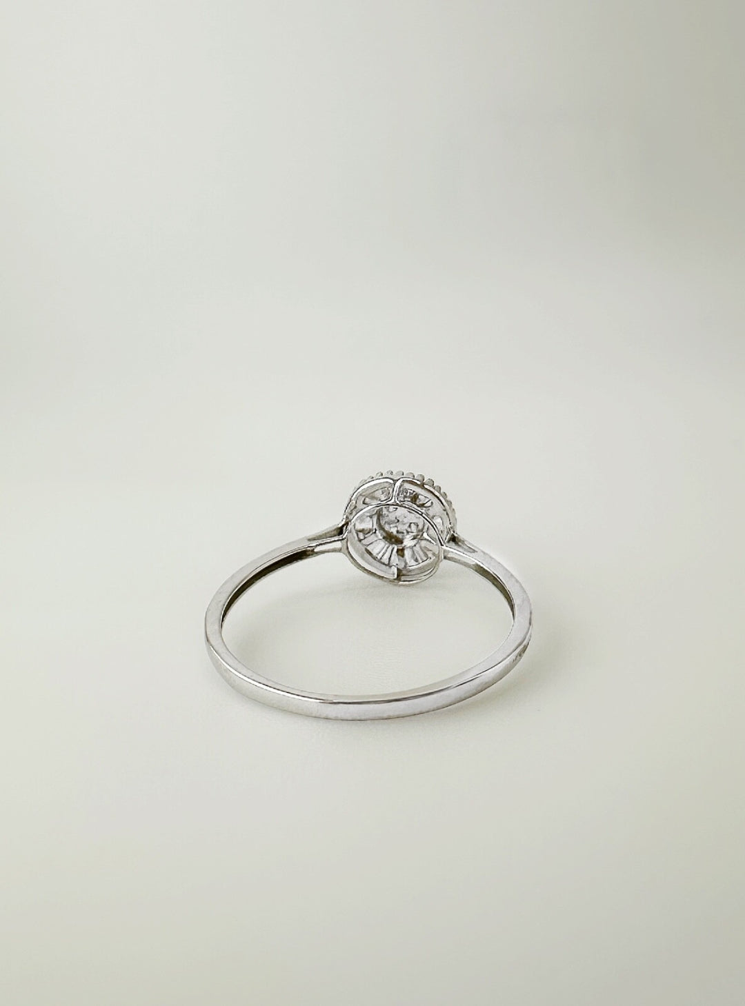 18K Solid Gold Diamond Ring 0.50ct Cluster Round VS Natural Fine Jewelry2