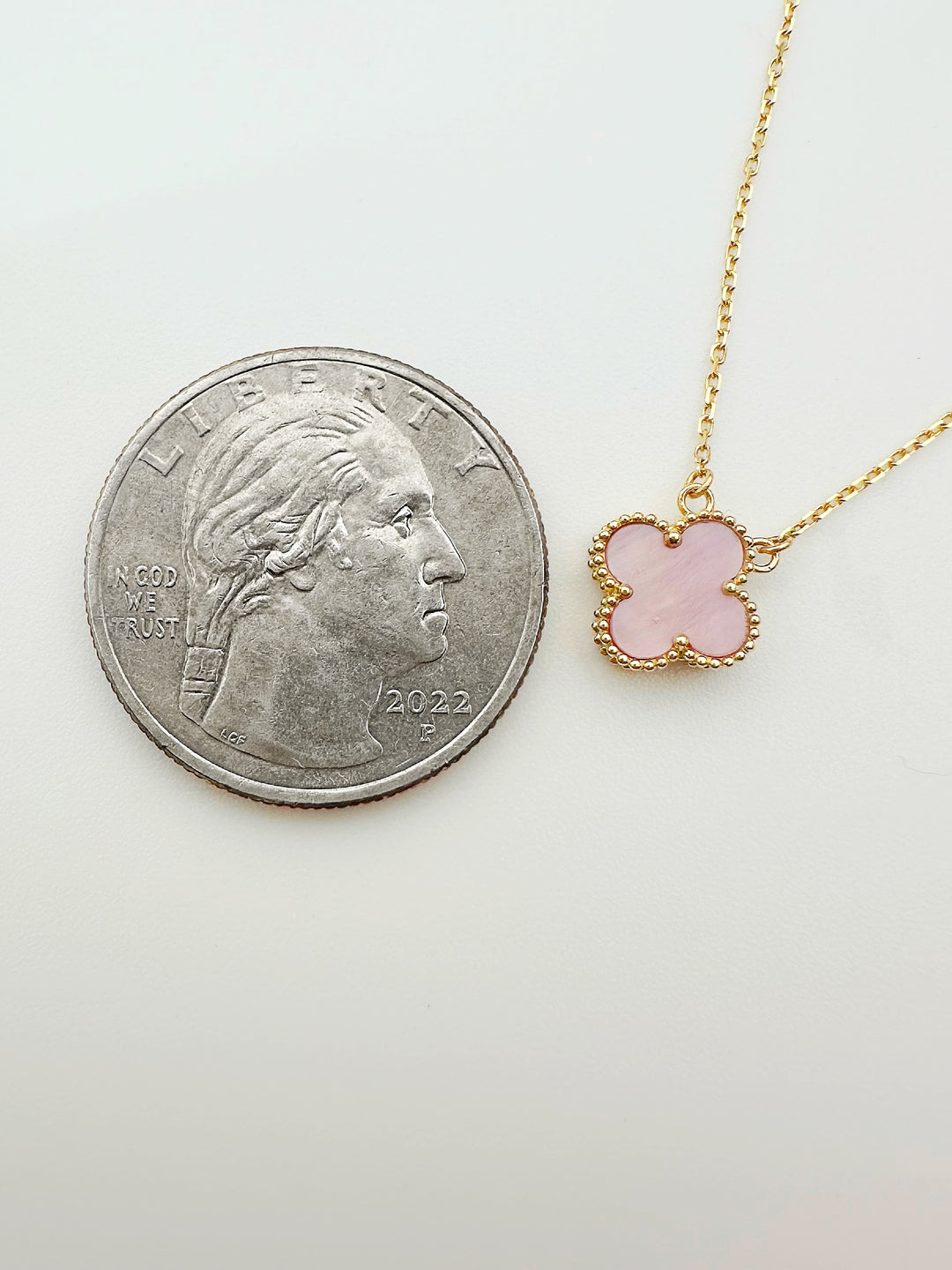 The Pearly Pink 8MM Floral Necklace
