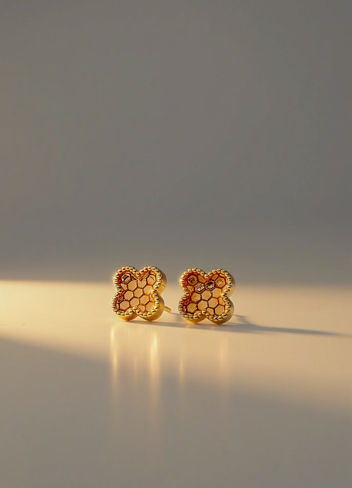 The Clover Flower Stud Earrings