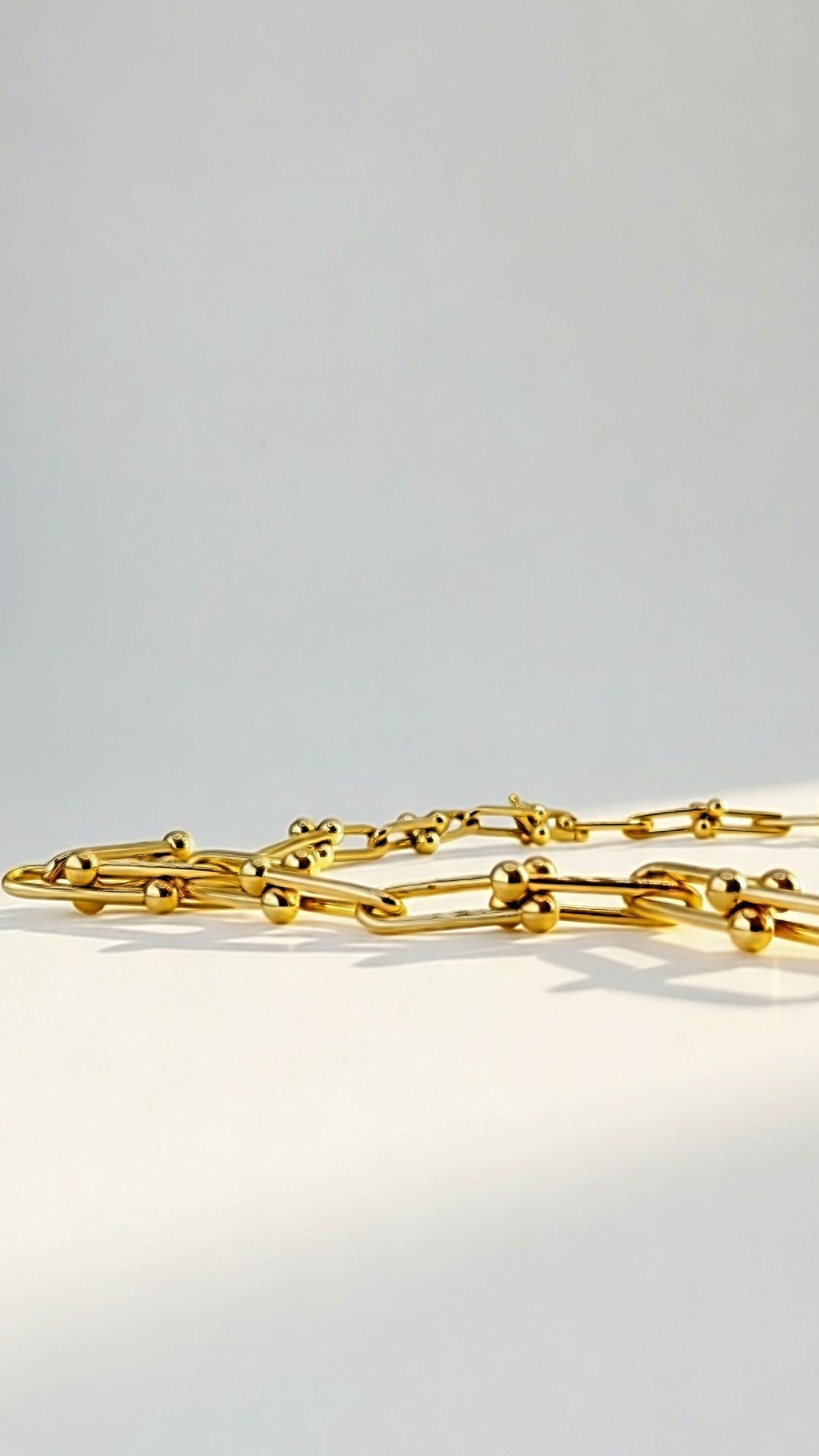 18K Real Gold HARDWARE CHAIN necklace