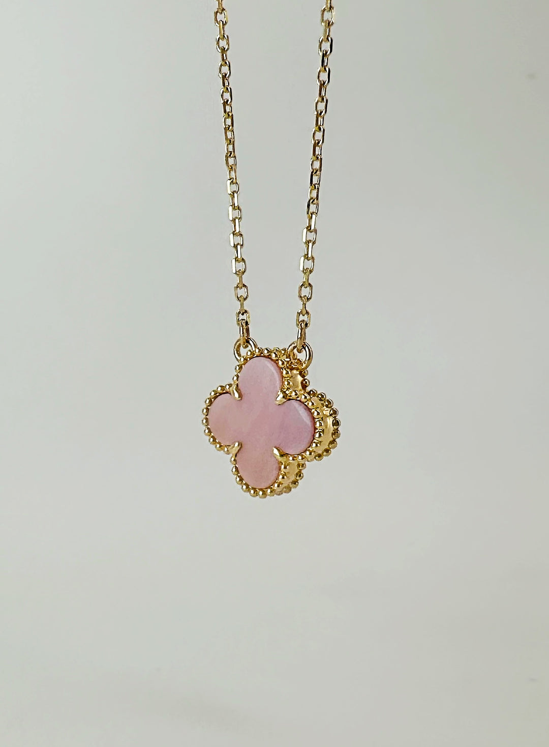 The Pearly Pink 8MM Floral Necklace