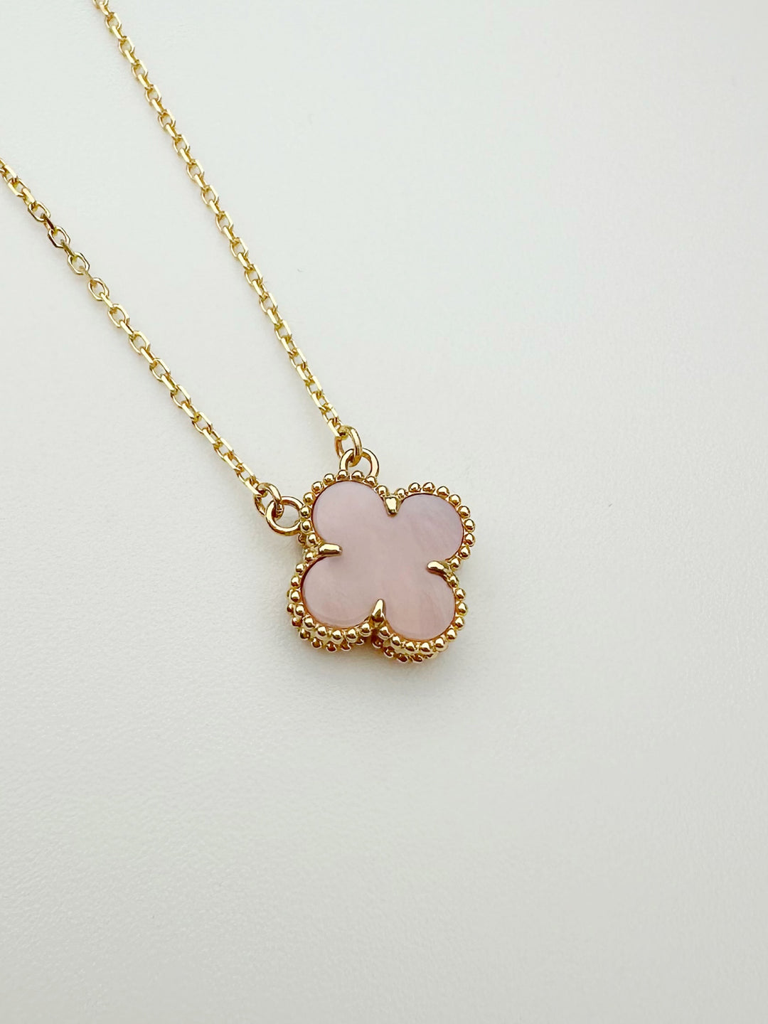 The Pearly Pink 8MM Floral Necklace