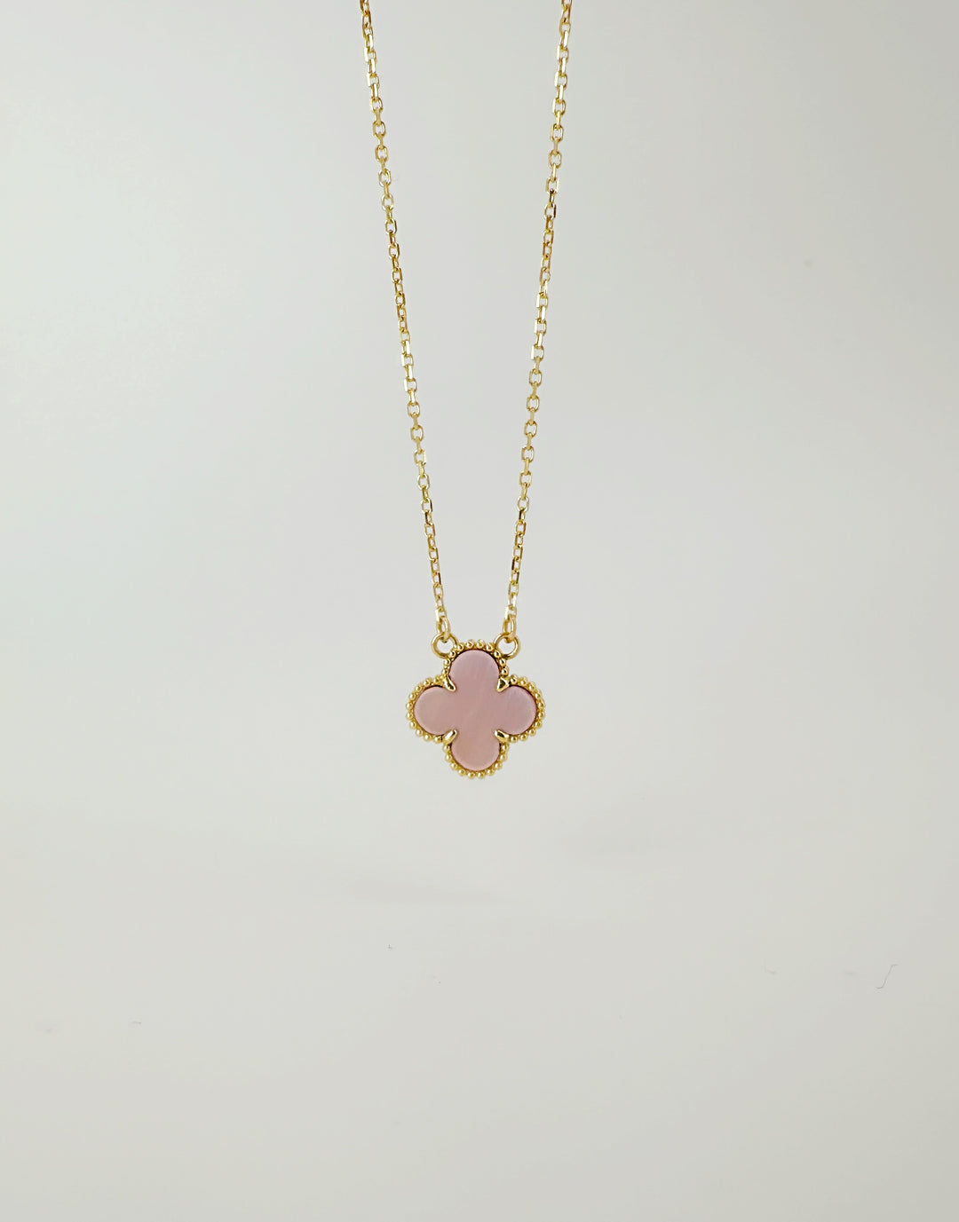 The Pearly Pink 8MM Floral Necklace