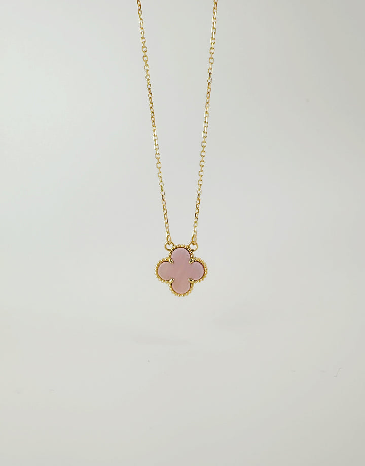 The Pearly Pink 8MM Floral Necklace