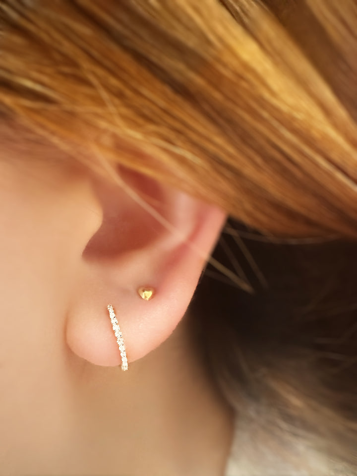 The Best Diamond Gold Huggies