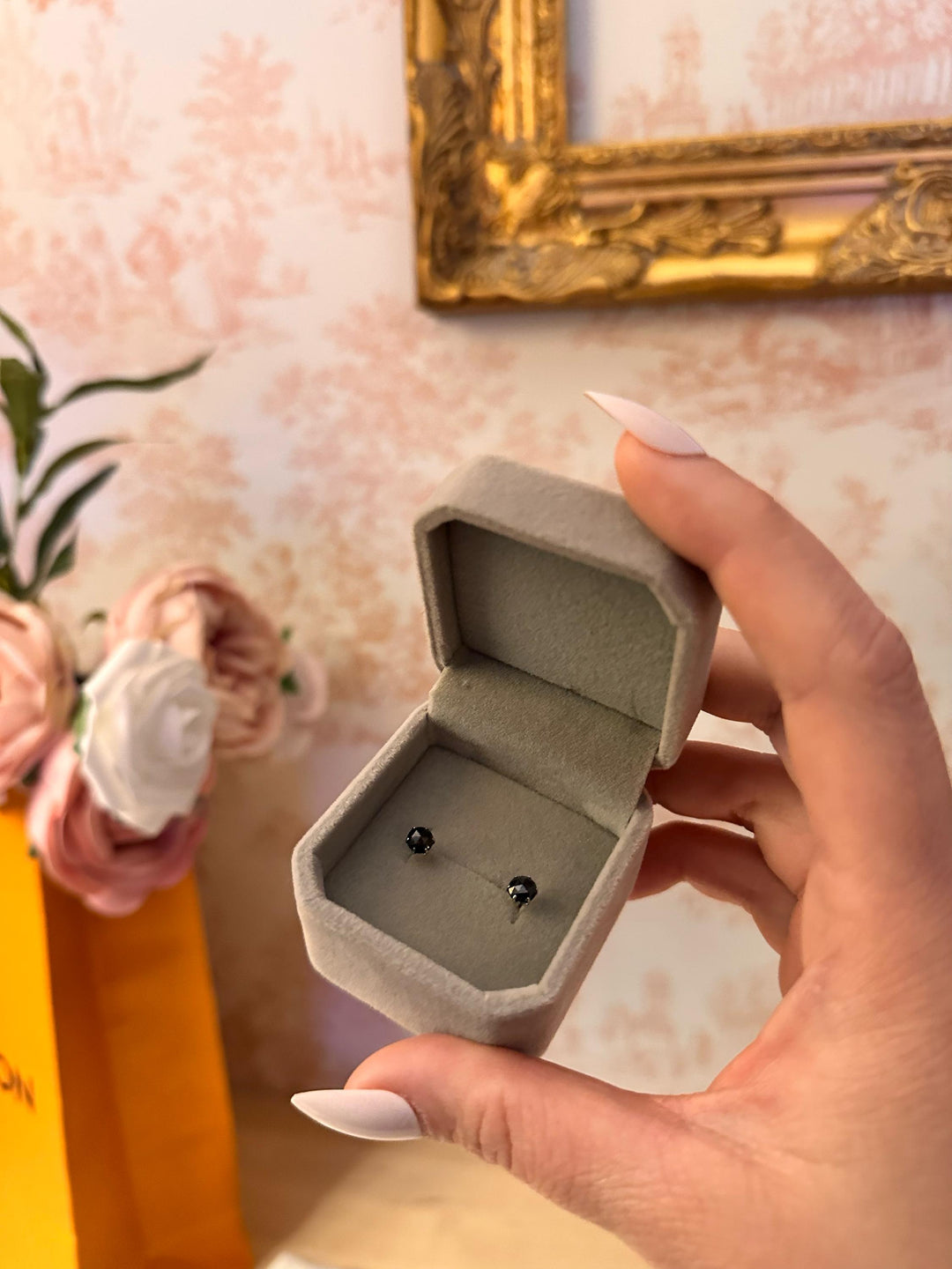 The Black Diamond Studs 1CT TW