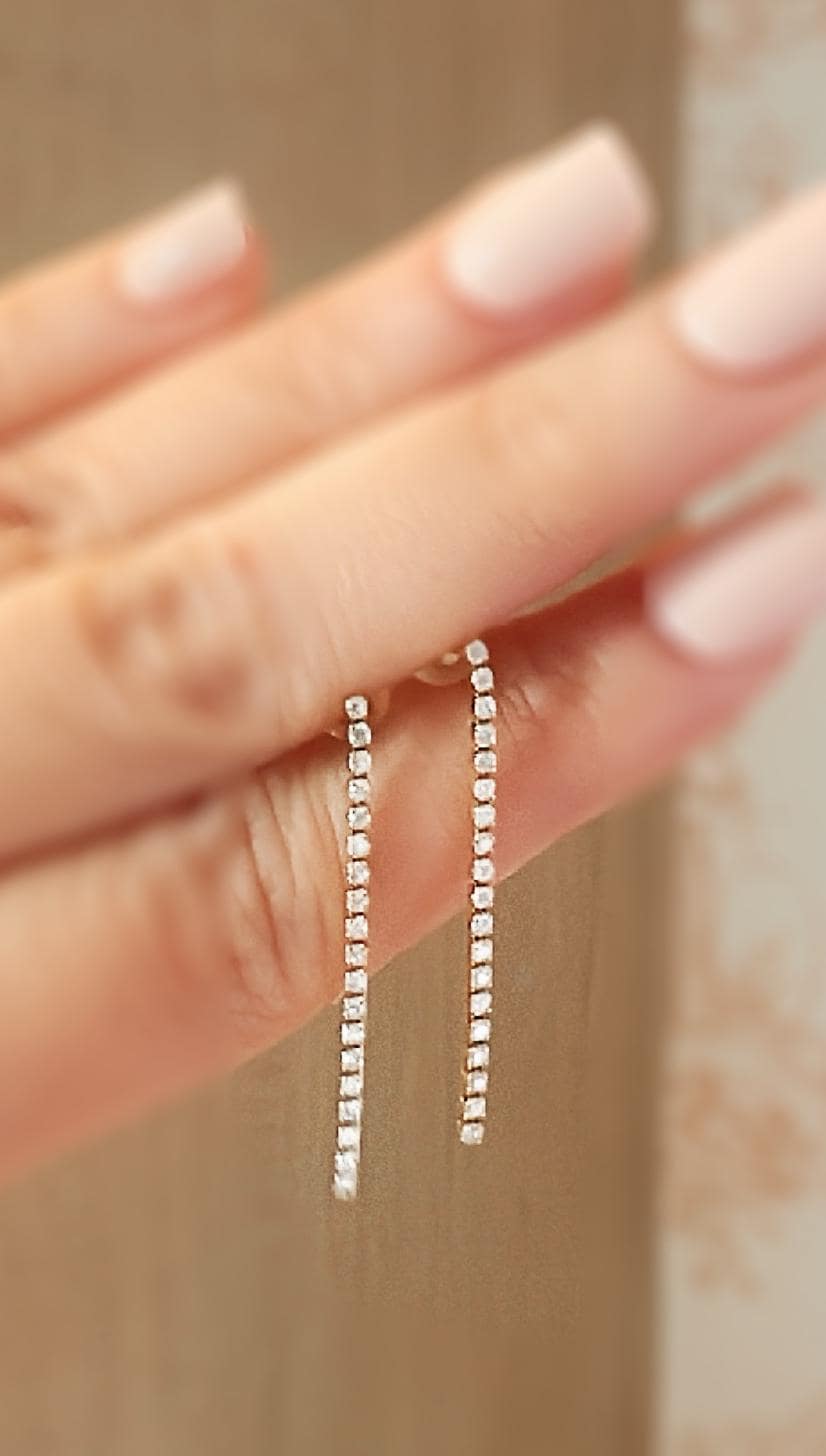 The Diamond Tennis Earrings