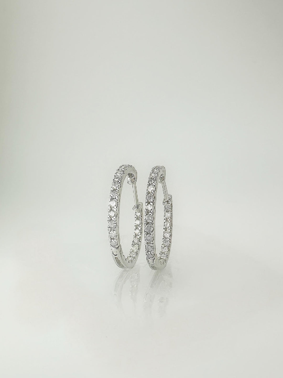 18k solid gold diamond huggie earrings, natural round diamonds, 0.5 carat total weight, double-layered mini hoops, stacked design, fine jewelry gift for her, minimalist dainty earrings for everyday wear, luxury gold earrings, anniversary gift, bridal jewelry, solid gold hoop earrings, handmade diamond earrings, real gold diamond huggies